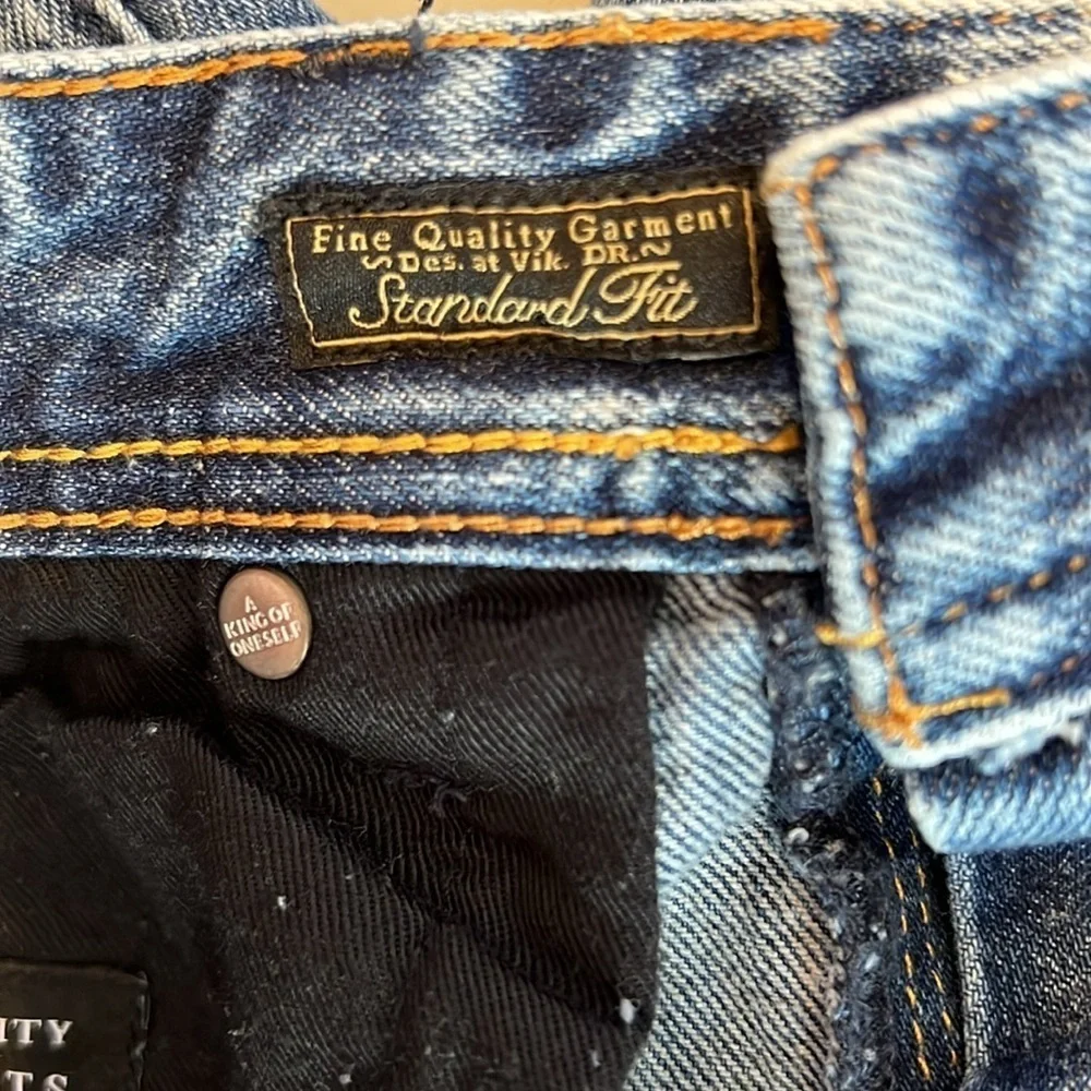 AKOO Acid Wash Denim Jean Shorts 32